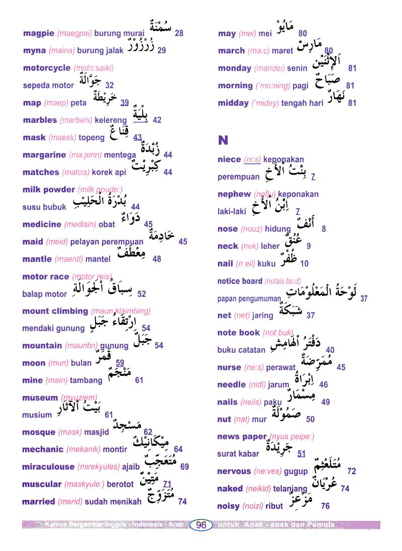 kamus bahasa arab indonesia